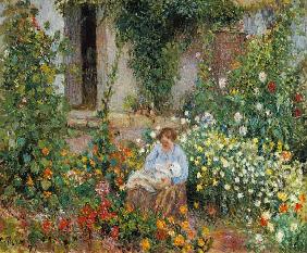 Mother and Child in the Flowers 1879