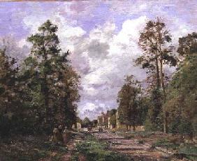 The road to Louveciennes at the edge of the wood 1871