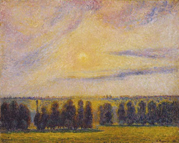 Sonnenuntergang in Èragny 1890