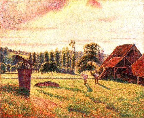 Die Ziegelei in Eragny von Camille Pissarro