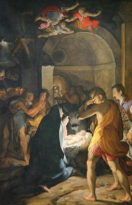 Adoration of the Shepherds, 1584 (oil on canvas) von Camillo Procaccini