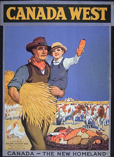 Poster promoting immigration to Canada von Canadian School