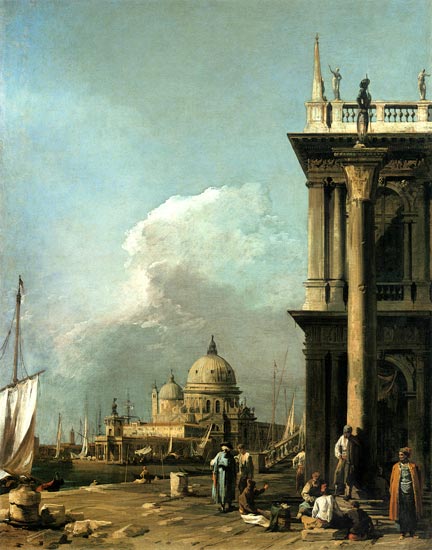 Entrance to the Grand Canal from the Piazzetta von Giovanni Antonio Canal (Canaletto)