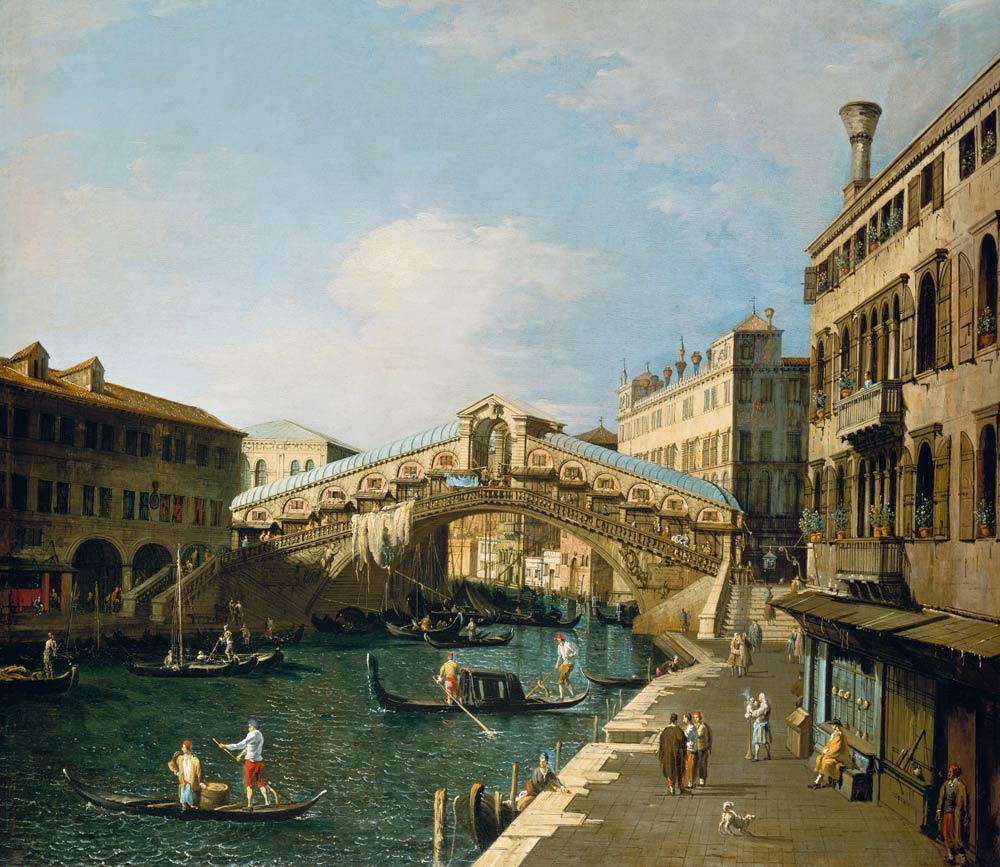 The Grand Canal, Venice von Giovanni Antonio Canal (Canaletto)