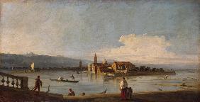 Blick auf San Michele, San Cristoforo und Murano von den Fondamente Nove von Giovanni Antonio Canal (Canaletto)