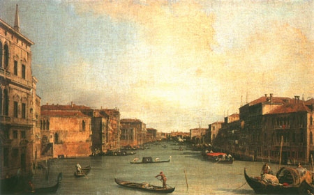 Der Canal Grande vom Palazzo Balbi von Giovanni Antonio Canal (Canaletto)