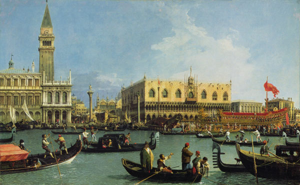 Die Rückkehr des Buccintoro, Venedig von Giovanni Antonio Canal (Canaletto)