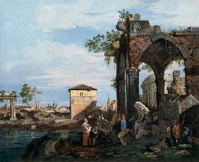 Canaletto, Capriccio mit klass.Ruinen ca 1743