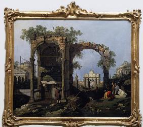 Canaletto / Capriccio and classical ruin