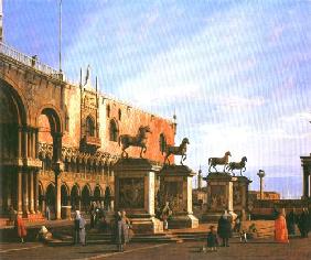 Capriccio: the Horses of S. Marco in the Piazzetta 1743