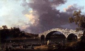 Old Walton Bridge over the Thames 1754