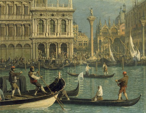 Venice, Piazzetta / Pai.b.Canaletto von Giovanni Antonio Canal (Canaletto)