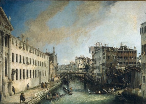 Venice, Rio dei Mendicanti / Canaletto von Giovanni Antonio Canal (Canaletto)