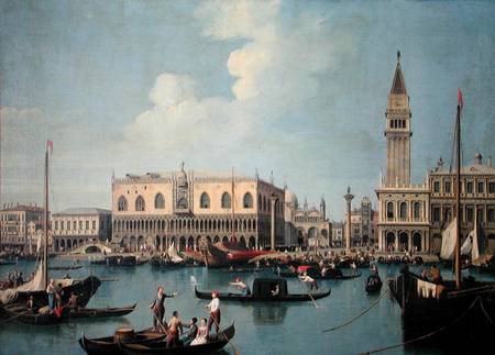 A View of the Grand Canal von Giovanni Antonio Canal (Canaletto)