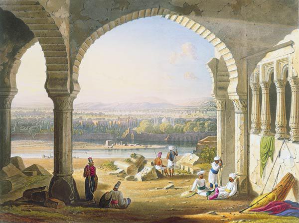 Aurungabad from the Ruins of Aurungzebe's Palace, from Volume II of 'Scenery, Costumes and Architect 1830
