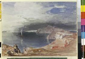 Insel Santorin 1845