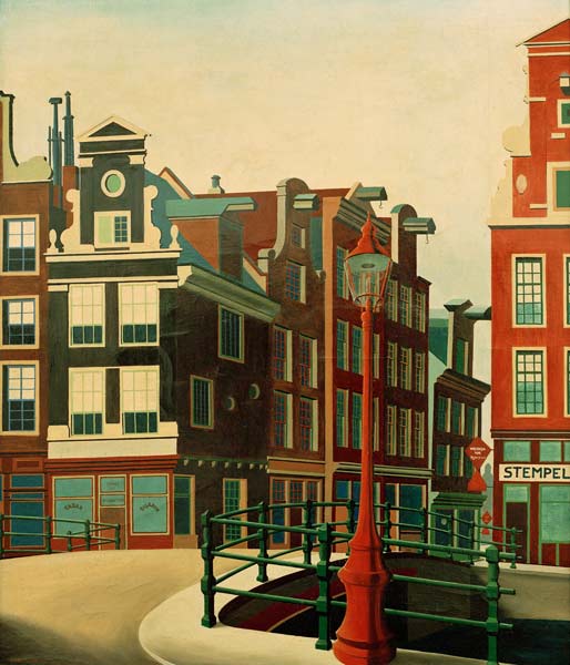 Amsterdam, Singelgracht, 1925. von Carl Grossberg