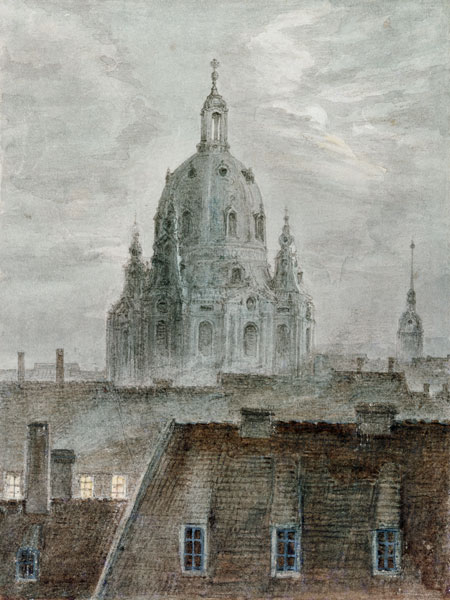 Die Frauenkirche in Dresden von Carl Gustav Carus