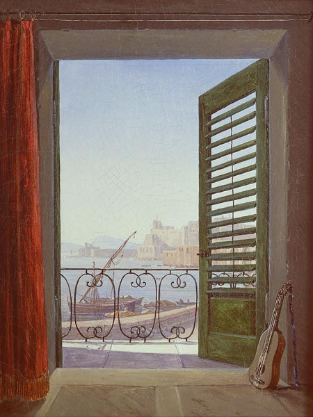 Balkon in Neapel von Carl Gustav Carus