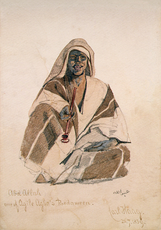 Abd Allah, one of Agile Agha's Bedouin von Carl Haag