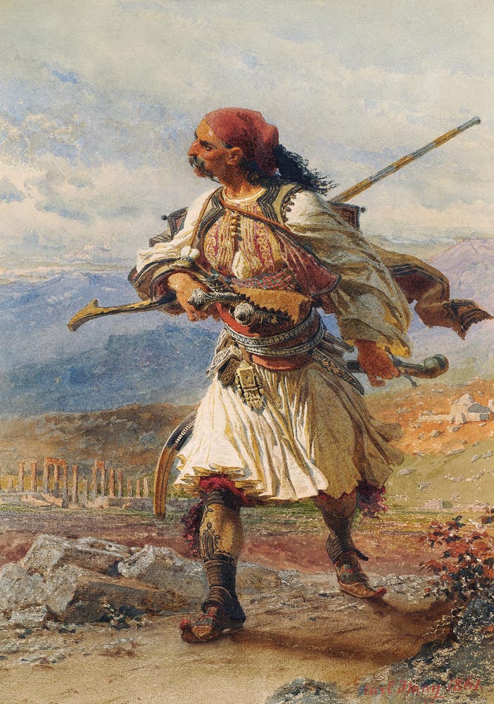 Griechischer Krieger von Carl Haag