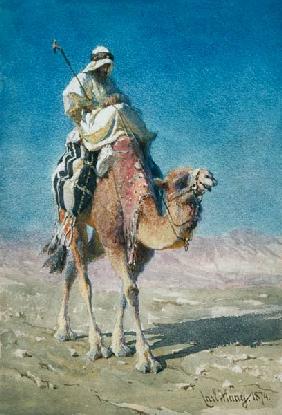 A Bedaween on a Camel's Back 1874  on