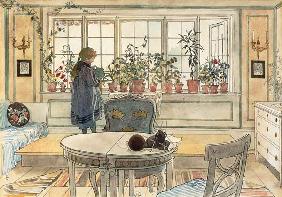 Flowers on the Windowsill, from 'A Home' series c.1895  on