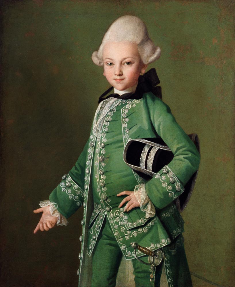Portrait of Count Bobrinsky (1762-1813) as a Child von Carl Ludwig Christinek