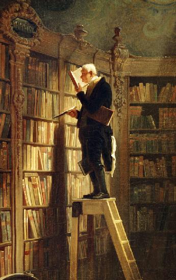 Der Bücherwurm (Detail) 1850