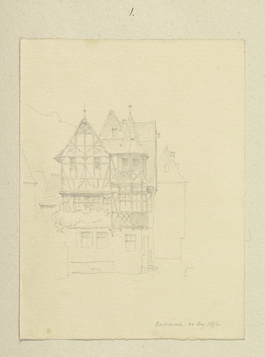 „Altes Haus“ in Bacharach von Carl Theodor Reiffenstein