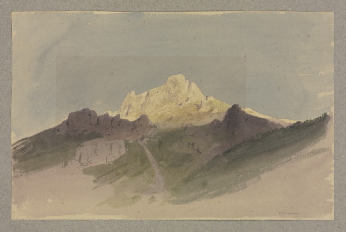 Berggipfel bei Chamouny von Carl Theodor Reiffenstein