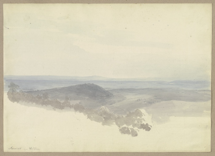 Blick vom Staufen über den Taunus von Carl Theodor Reiffenstein