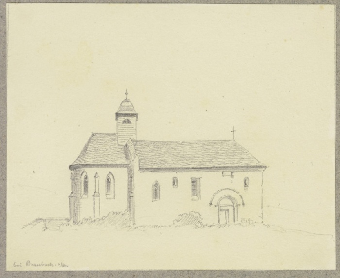 Die Martinskapelle in Braubach von Carl Theodor Reiffenstein