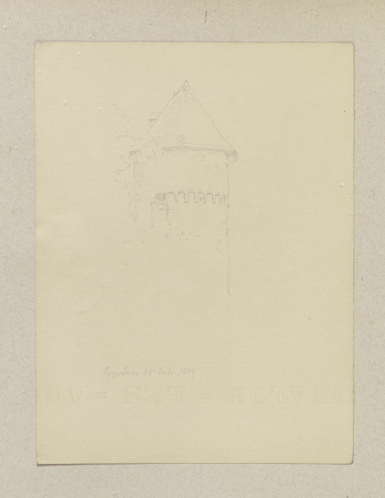 Ein Turm der Burg Eppstein von Carl Theodor Reiffenstein