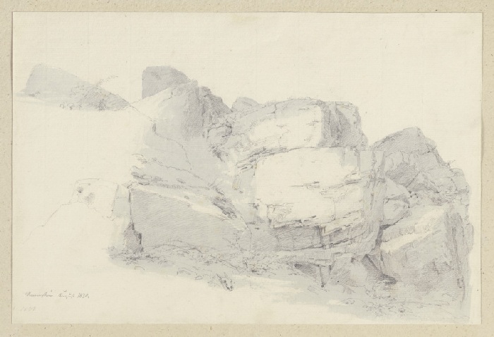Gesteinsformation bei Ramstein von Carl Theodor Reiffenstein