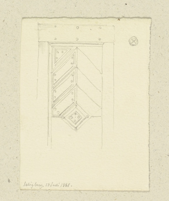 Holztür der Zilleskapelle von Carl Theodor Reiffenstein