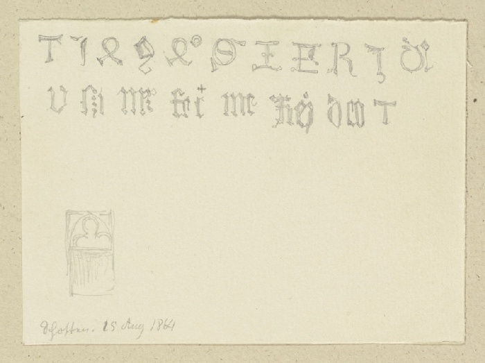 Inschriften in Schotten von Carl Theodor Reiffenstein