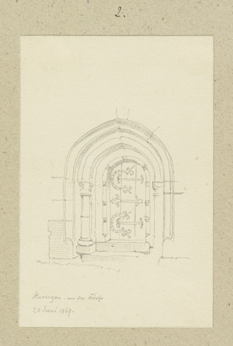 Kirchenportal in Hungen von Carl Theodor Reiffenstein