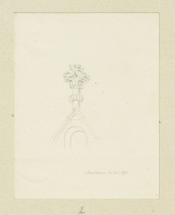 Kreuzblume des Klosters Maulbronn von Carl Theodor Reiffenstein