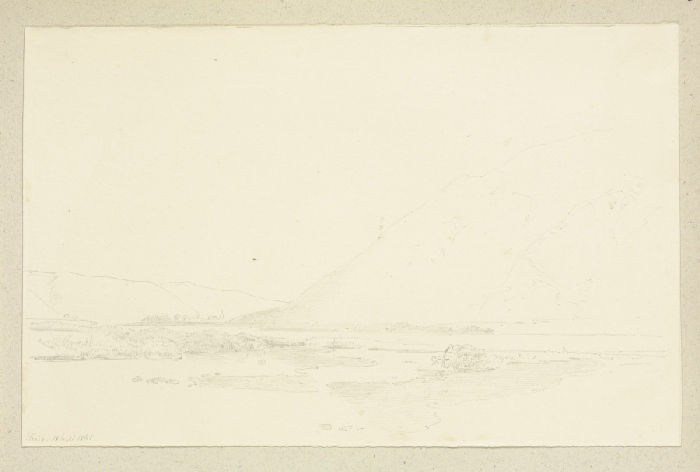 Landschaft bei Treis von Carl Theodor Reiffenstein