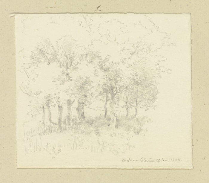Pfad durch eine Baumgruppe von Carl Theodor Reiffenstein