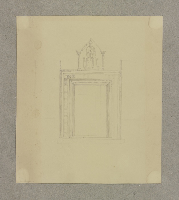 Portal in S. Gregorio in Venedig von Carl Theodor Reiffenstein