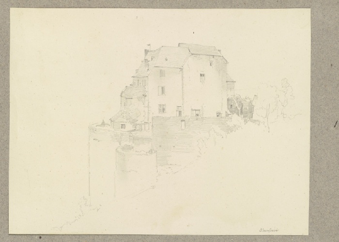 Schloss Oberstein (?) von Carl Theodor Reiffenstein