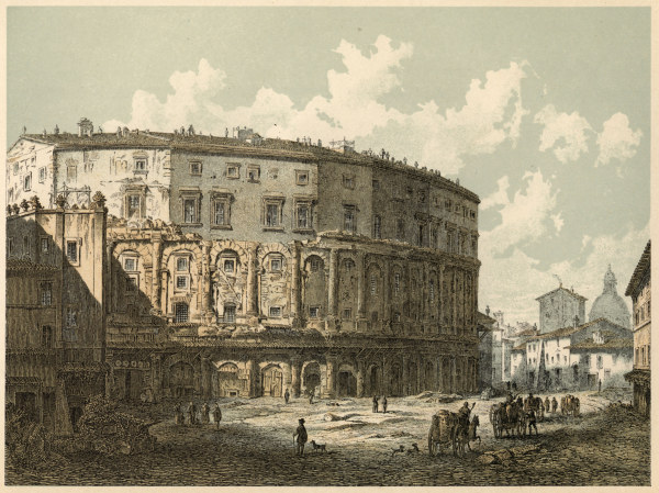Theater des Marcellus in Rom von Carl Votteler