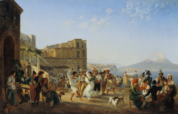 Italian Dancing, Naples von Carl Wilhelm Götzloff