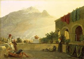 The Sentry on Ischia, 1829 (oil on canvas) 19th