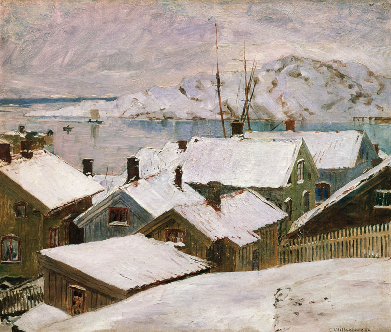 Fiskebackskil in Winter von Carl Wilhelmson