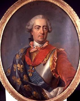 Portrait of King Louis XV (1710-74) of France, wearing the Order of the Golden Fleece