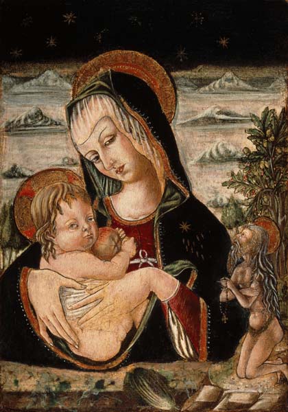Crivelli-Schule, Maria mit Kind u.Onuph. von Carlo Crivelli