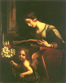 Die hl. Katherina beim Studium 1650